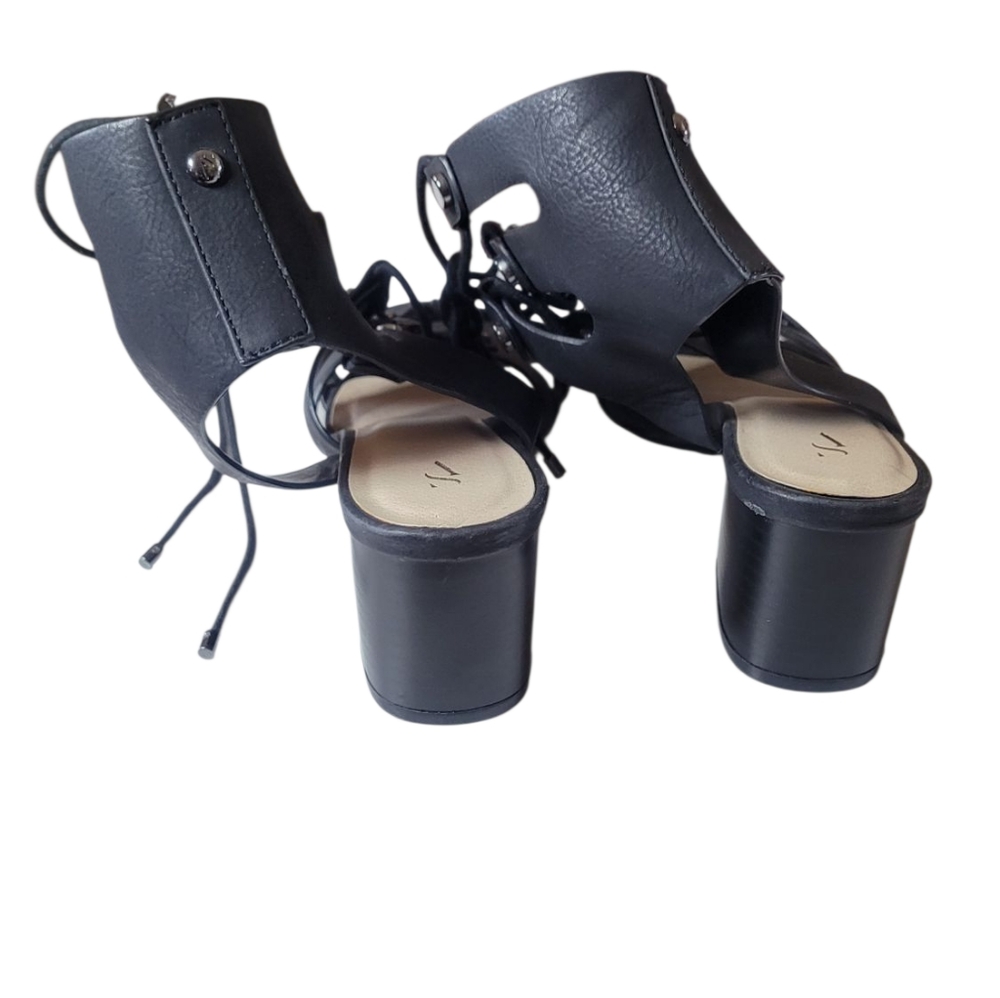 Simply Vera Vera Wang Sandals Back Gladiator Chunky Heel - Picture 15 of 16